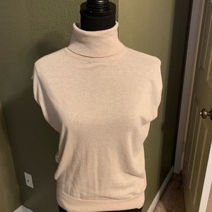 Tan sleeveless sweater